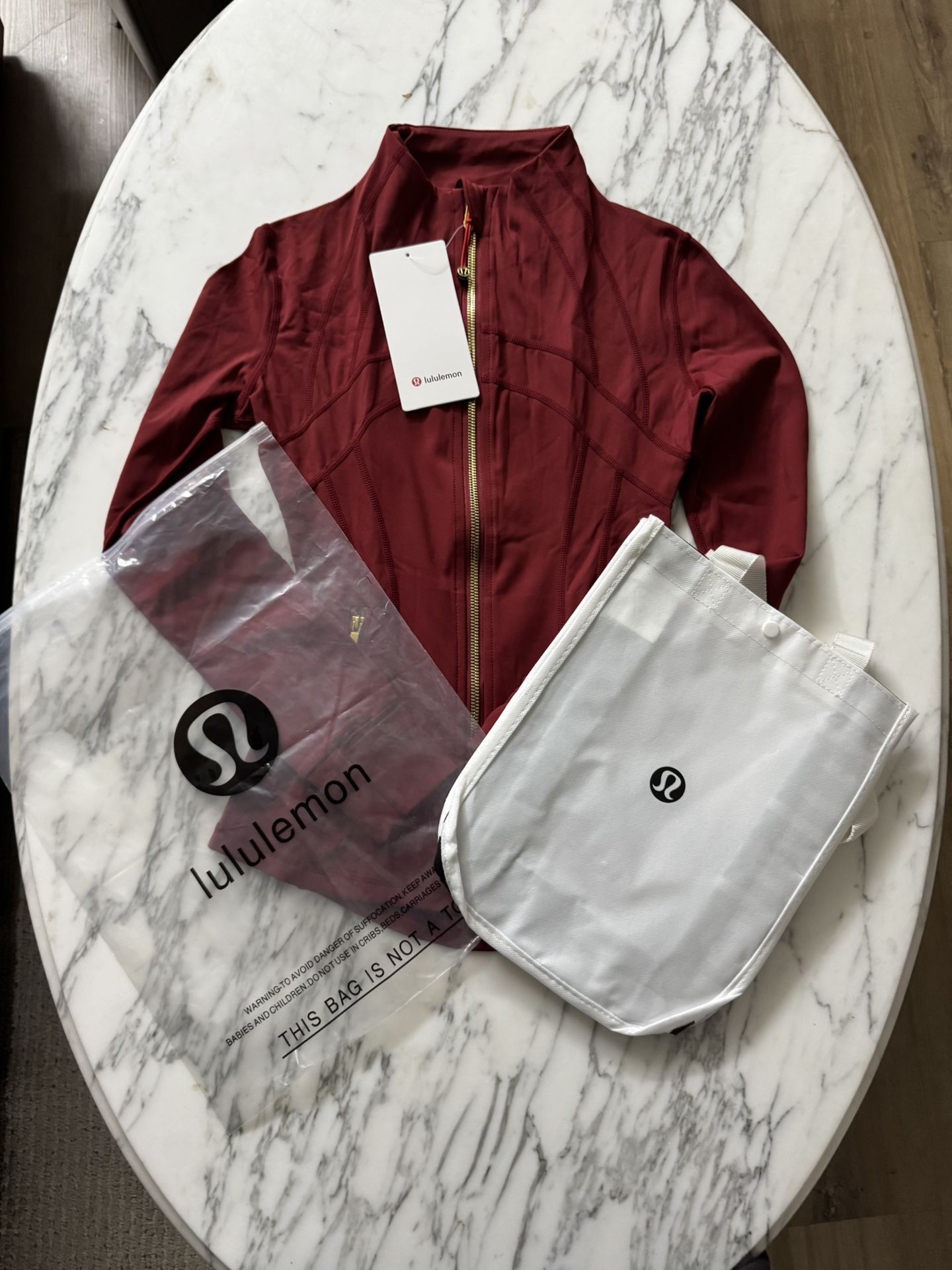 Lululemon Define Jacket (wine Red With Gold)
