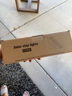 Brand new solar step lights