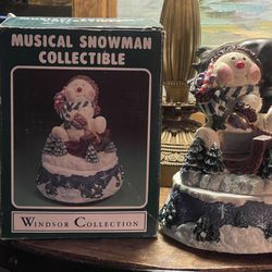 Vintage Windsor Collection Musical Snowman Collectible - Frosty the Snowman Music