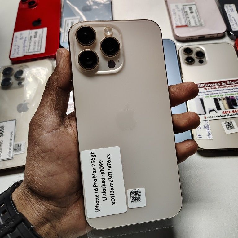 iPhone 16 Pro Max 256GB Factory Unlocked Excellent Condition - On Special Cash Deal $849 + Free SP