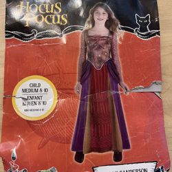Disney Hocus Pocus Sarah Sanderson Costume Child Size 8-10