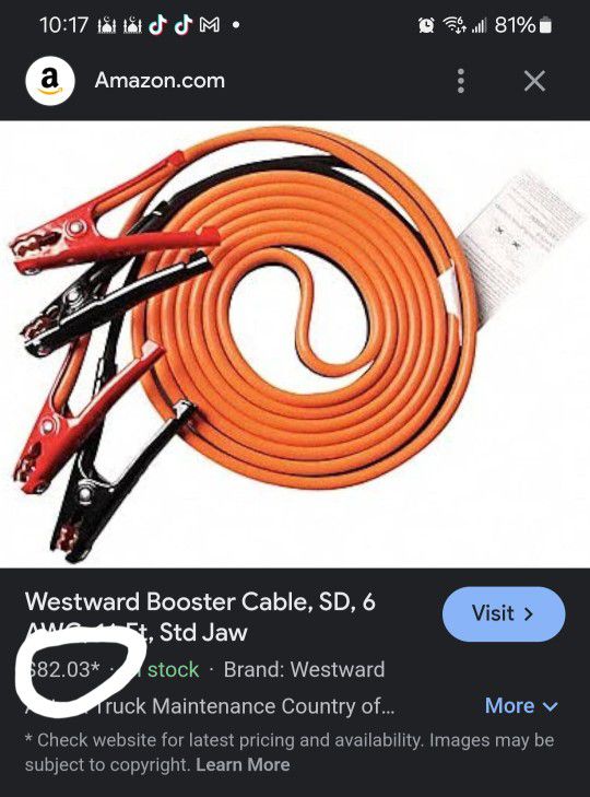 Jump Cable Starter