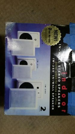 BRAND NEW in Box Studio Acoustics In-Wall Speakers IW-260