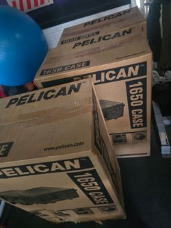 Pelican 1650 Case – QTY 3 (new in box) and 1500 Cases - QTY 12 (new in box)