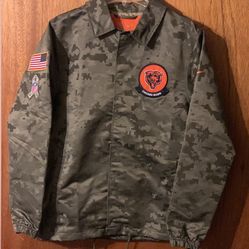 Nike NFL Chicago Bears 2019 Salute To Service Jacket camo New