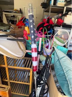 American flag with flag mount