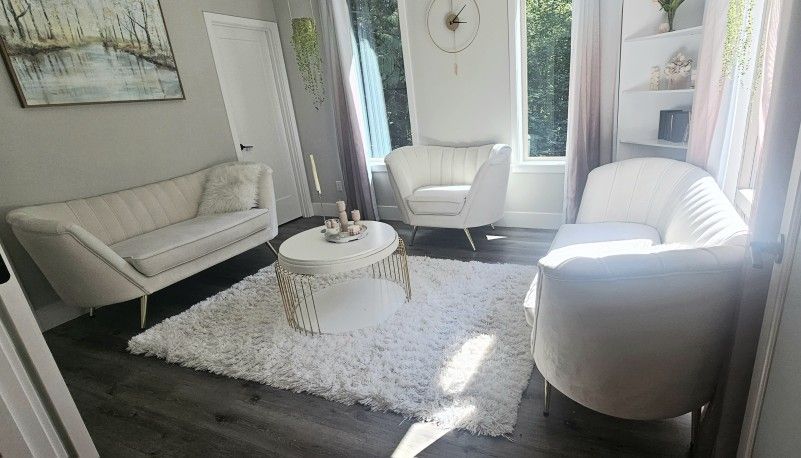 Set of 2 sofas and an armchair