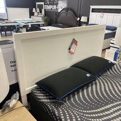 White Queen Panel Bed