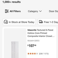 (2 ) 30" Bifold doors
