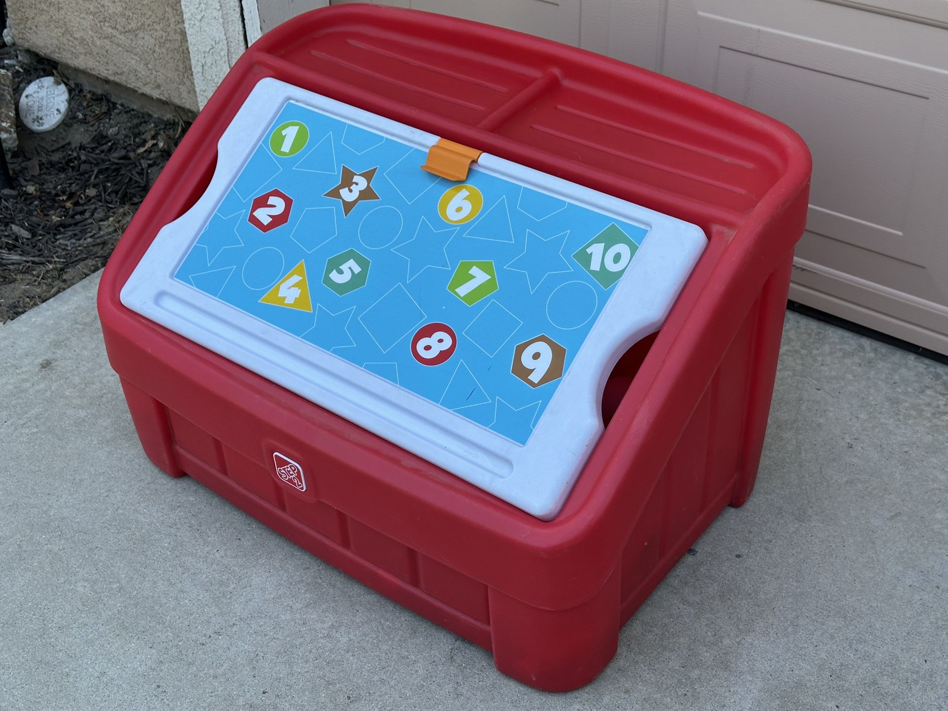 Step Two Children’s Toy Chest With Some Toys