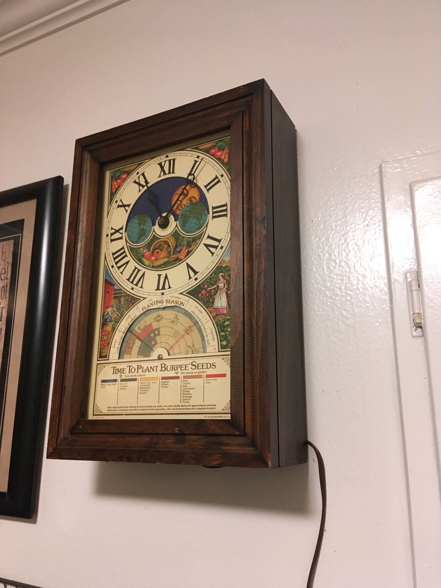 Vintage Burpee Seeds Planting Clock