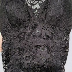 Camisole Black Lace Size S/M Made By Kathy In USA New With Tags