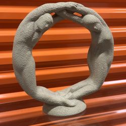 Vintage Haeger Circle Of Love Statues 