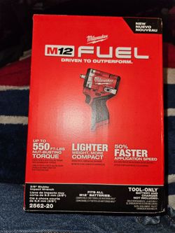 MILWAUKEE Fuel  3/8" Stubby Impact Wrench 2562-20 New  Tool Only