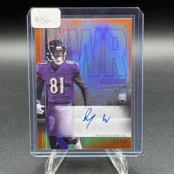 2024 Topps Signature Class Orange Chrome #RCV-DW Devontez Walker RC Auto #/50