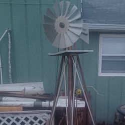 Vintage Windmill Approx 8ft-10ft Tall