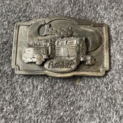 Vintage Peterbuilt Pewter Belt Buckle