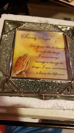 Serenity prayer jewelry Box