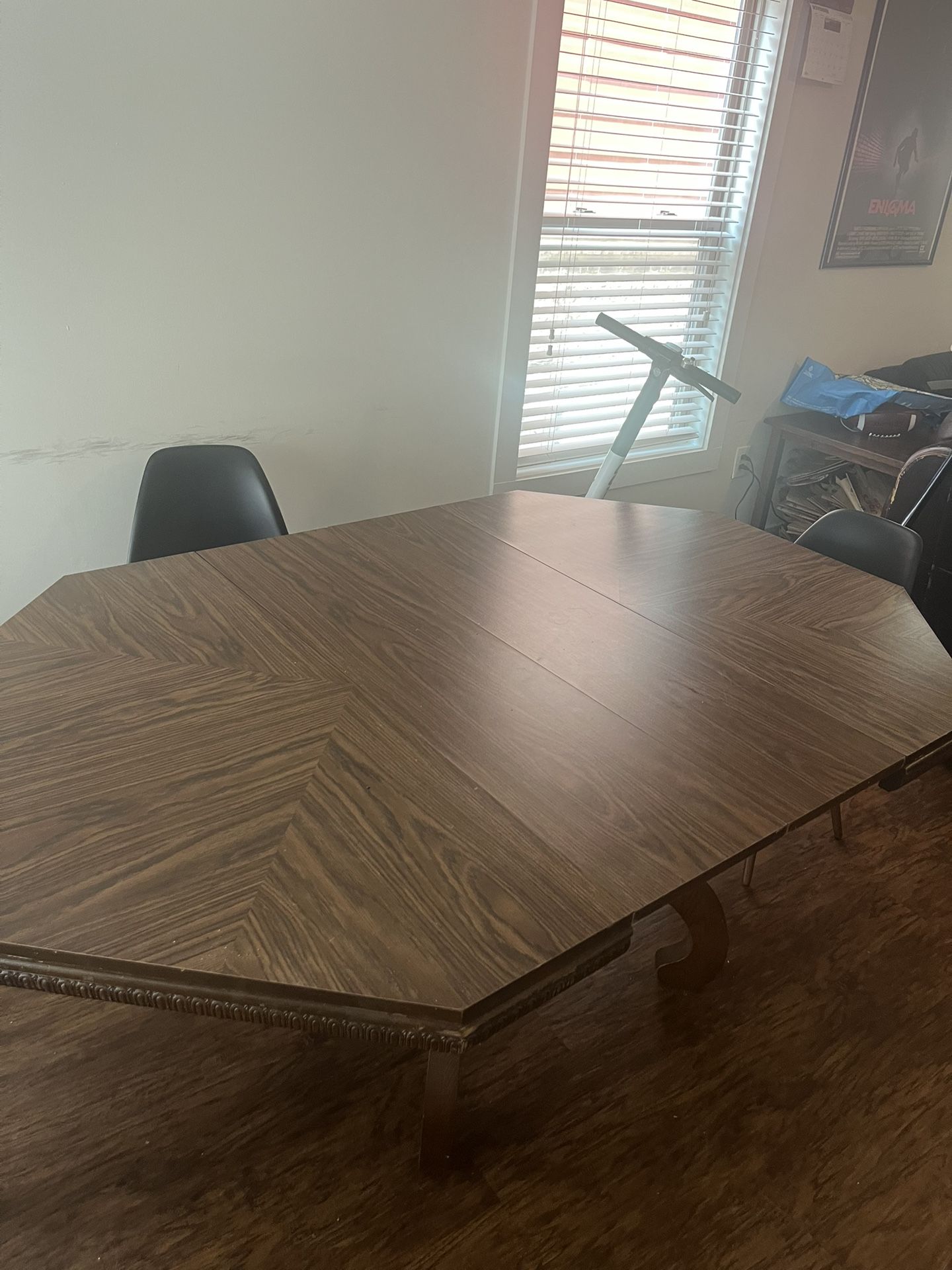 Wooden dinning table