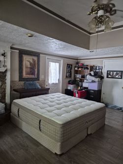 Super thick king mattress with Free box springs