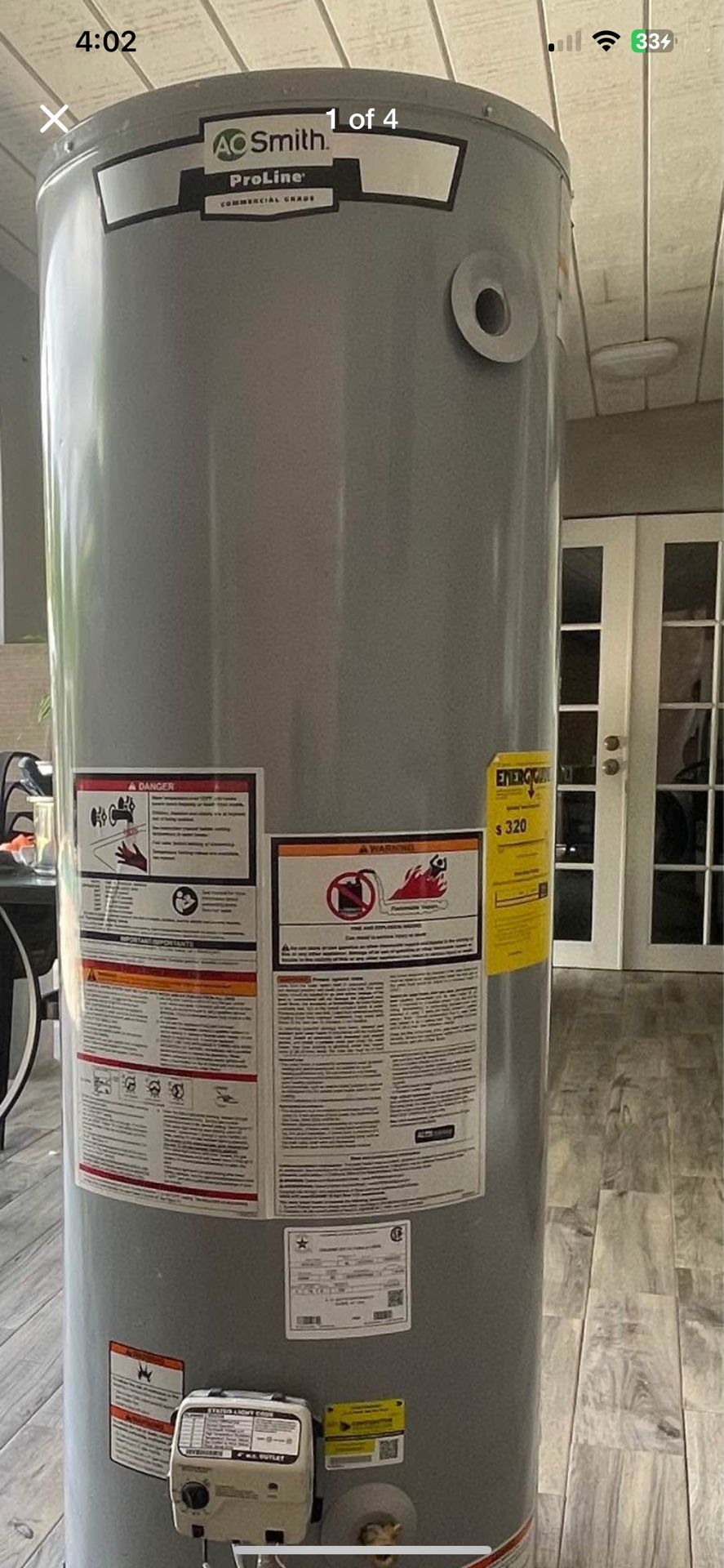 Natural Gas Water Heater 