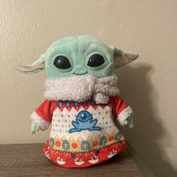 Star Wars The Mandalorian Grogu Baby Yoda The Child Christmas Sweater 8in Plush