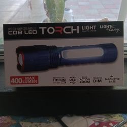 Torch rechargeable LED flashlight 400 lumens