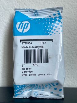 Genuine HP 67 Tri-Color Ink Cartridge 3YM55A New Sealed OEM No Box