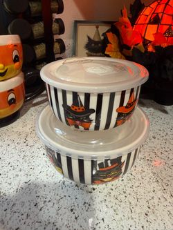 VINTAGE STYLE CAT STORAGE CONTAINERS