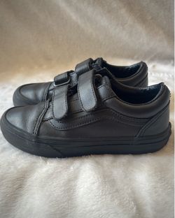 Kids Vans Old Skool V Blackout Shoes Size 13 🖤 gender neutral