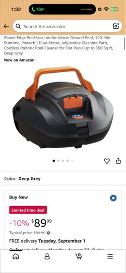 CoastTeering Cordless Robotic Pool Cleaner Planet Edge
