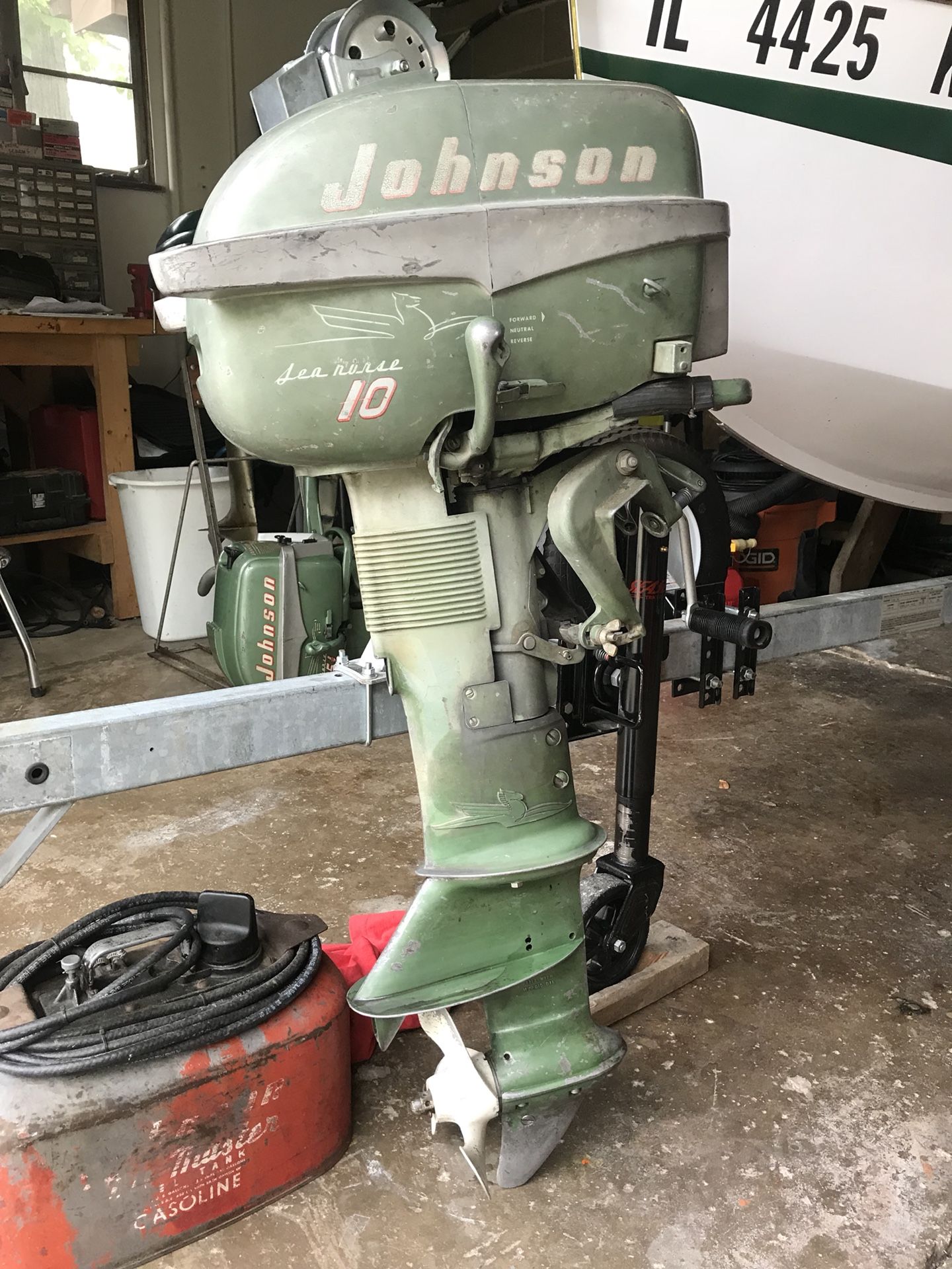 1954 Johnson 10hp outboard motor