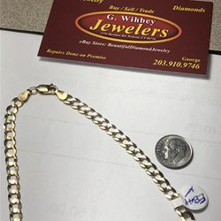 14 Kt Genuine Gold “ CuRB” Necklace 23” If This Is posted , It’s available. 