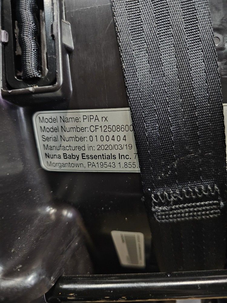 NUNA INFANT Pipa RX CAR Seat & BASE