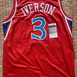 Allen Iverson Signed Jersey with (JSA) COA
