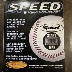 Baseball With Speed Sensor