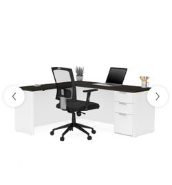 Bestar, Gray & White Desks