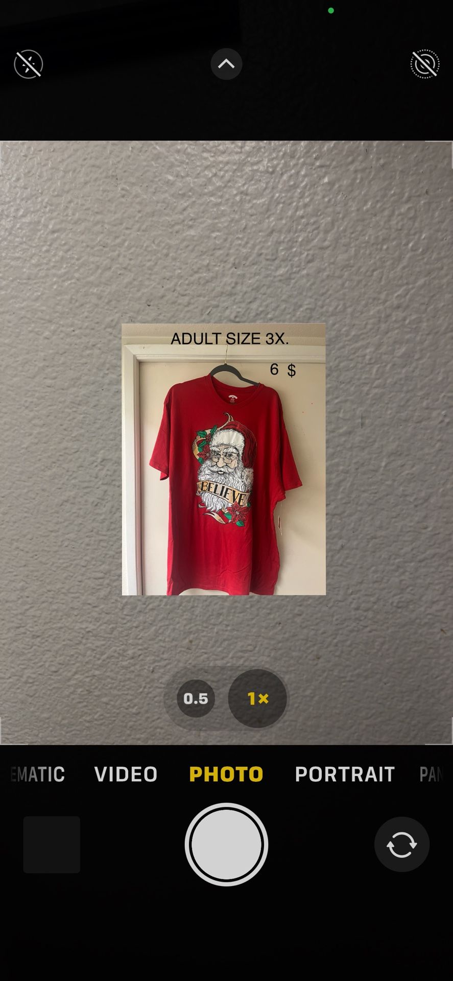 **NEW **ADULT SIZE 3X CHRISTMAS T-SHIRT 6$