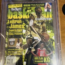 9.6 Graded LeBron James Beckett Magazine 