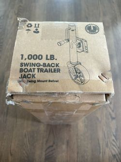 Swing away trailer jack