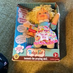 Baby’s First Praying Doll Press Belly And She Prays  Great For Christmas 