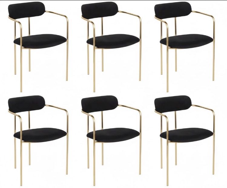 🪑 6-Pc Demi Dining Arm Chair Set — $400 🌟