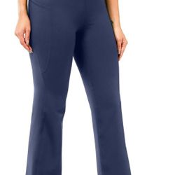 Women's Flare Yoga Pants with Pockets High Waist Flared Leggings Bootcut Gym Workout Pants Tummy Control
