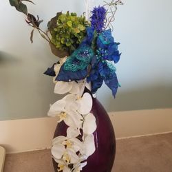 Artificial Flowers And Vase 