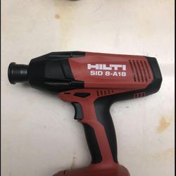 hilti sid 8-A18 22 Volt Lithium-Ion 7/16 in. Hex Cordless SID 8 Impact Driver Tool Body  no battery no charger if you wanna test it, bring your own Ba