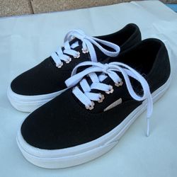 Vans Authentic Gore Black Girls Kids  Size 1.5