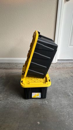 Two Heavy Duty Storage Totes (7 Gallon)