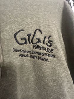 Gigi’s Playhouse olive green hoodie