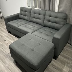 small sofa with Ottoman 