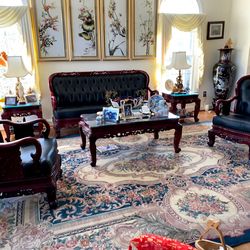 Six  Pieces Hand Carve Furniture